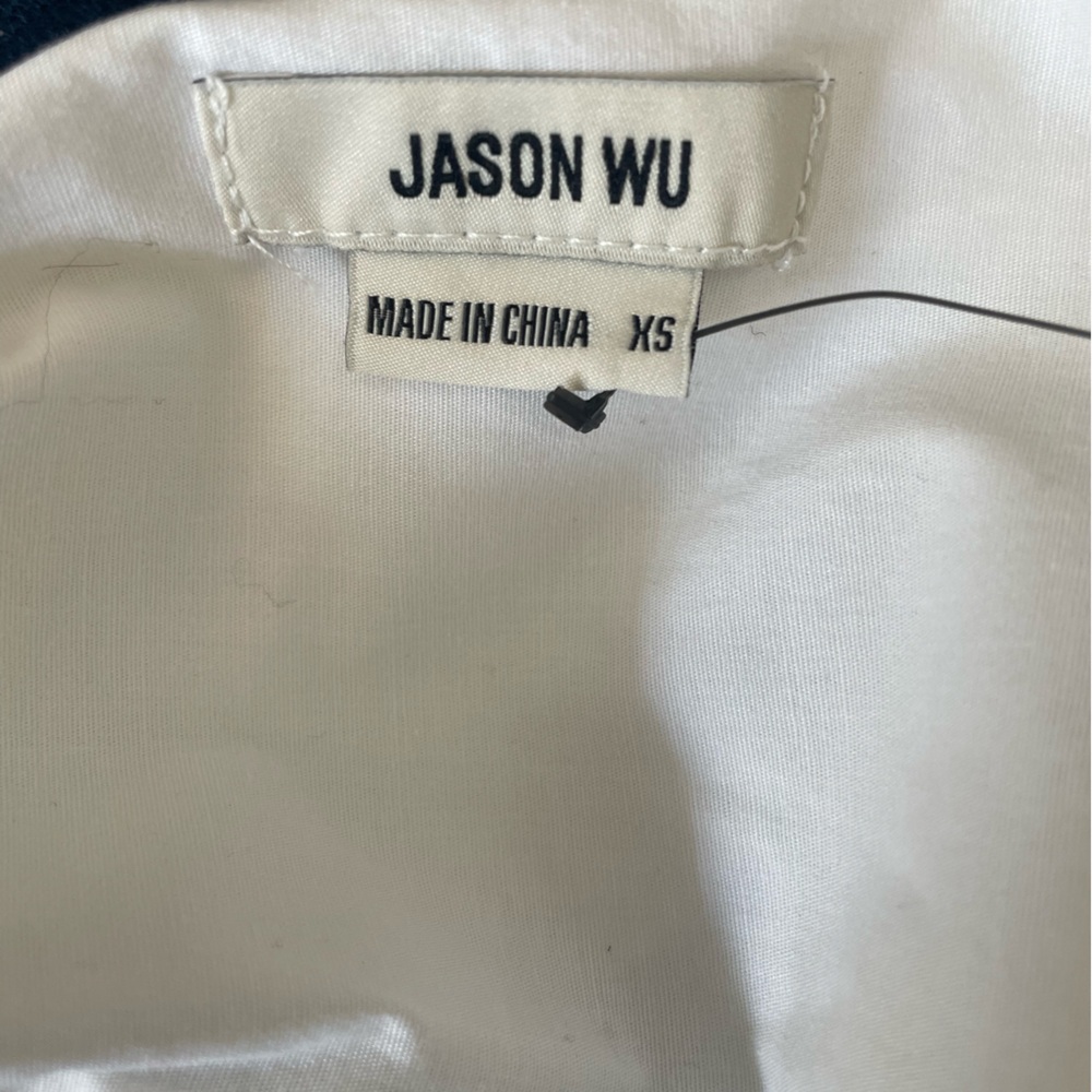 Jason Wu White Shirt with Embellished Collar - Picture 9 of 9